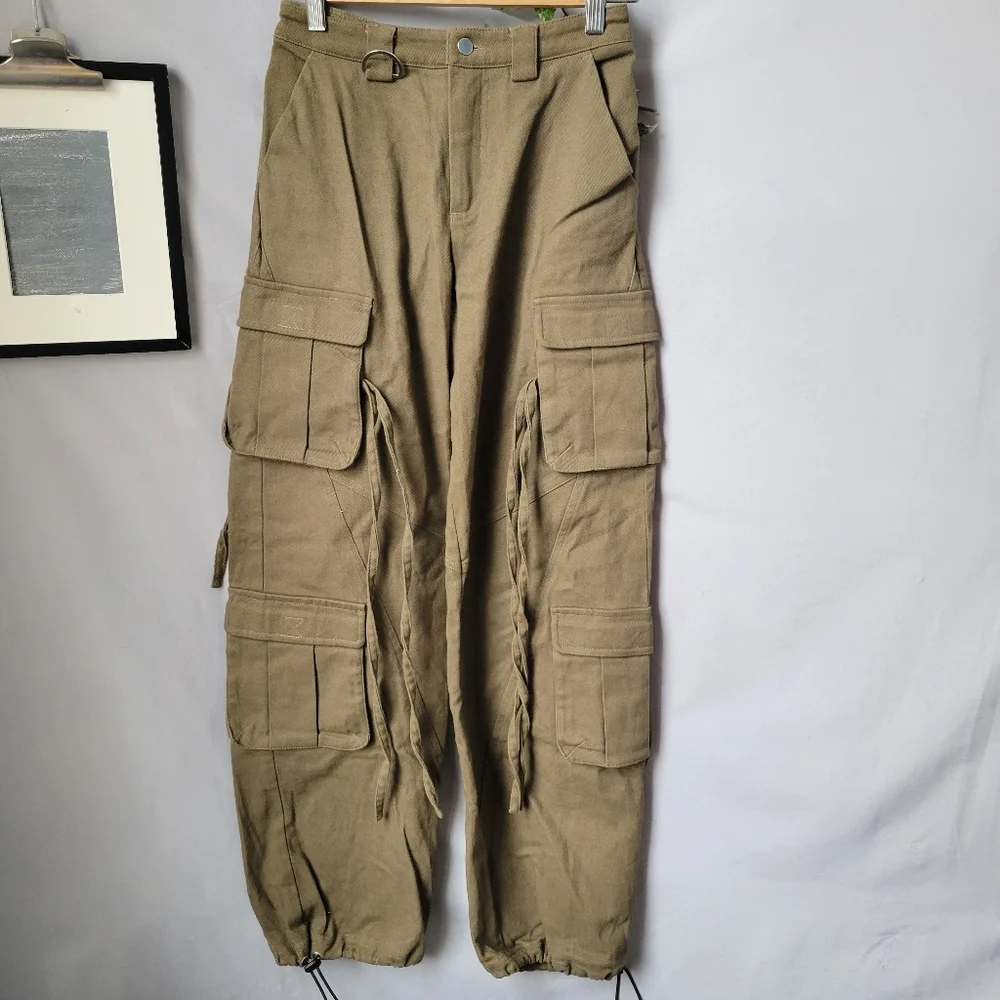 I.AM.GIA Olive Green Cargo Track Pants - Picture 4 of 16